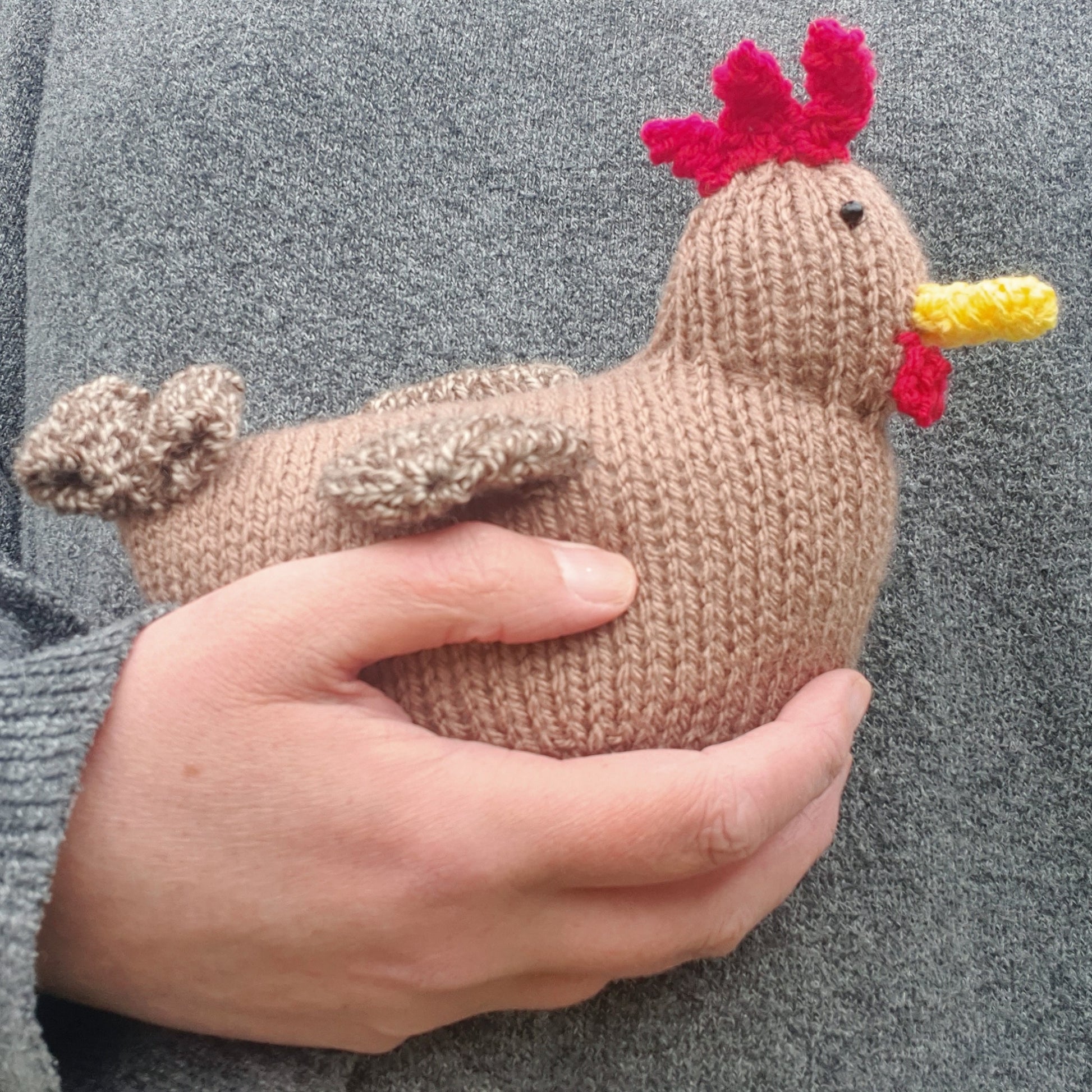 little brown hen knitting pattern and kit